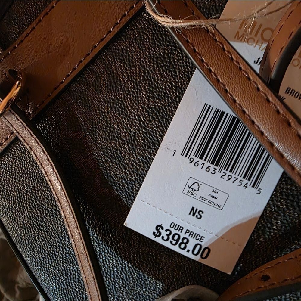 Michael Kors Tan and Brown Signature Backpack - Picture 7 of 9